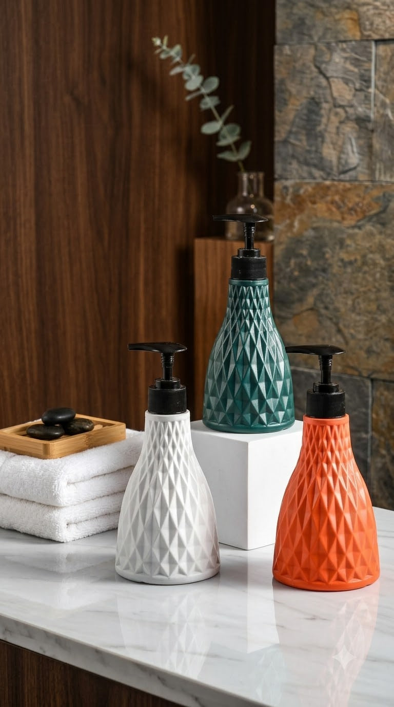 Premium Diamond Textured Fiber Hand Wash Dispenser