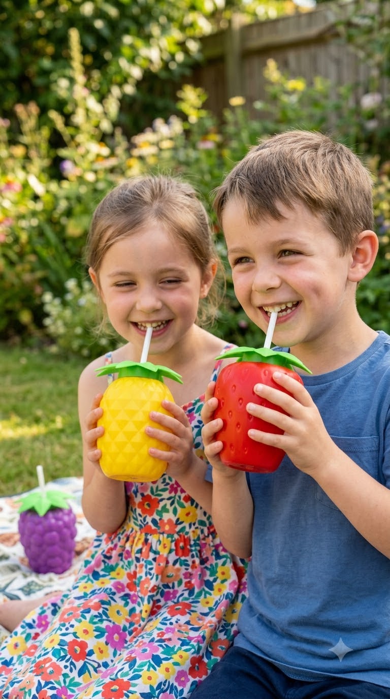 Fruit-Shaped Plastic Juice Cup