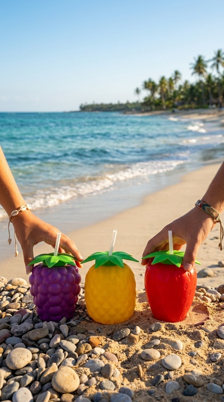 Fruit-Shaped Plastic Juice Cup