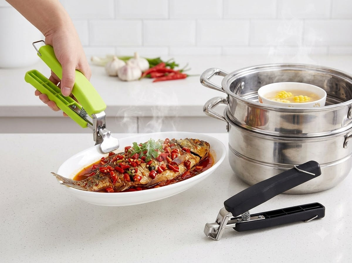 – 2-in-1 Food Serving & Pot Lifter