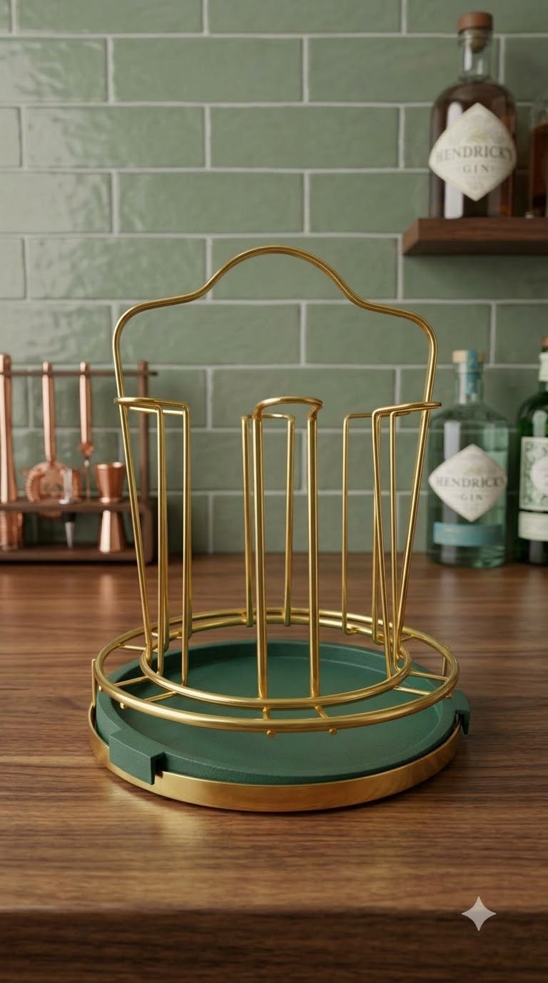 6-Glass Luxury Glass Holder Stand