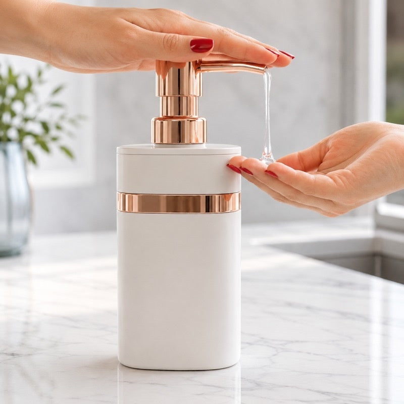 Luxury Rose Gold Liquid Soap Dispenser