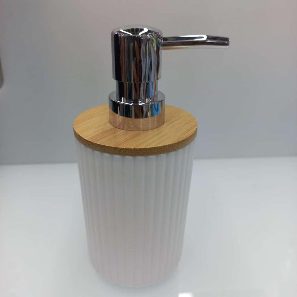 Bamboo Lid Liquid Soap Dispenser