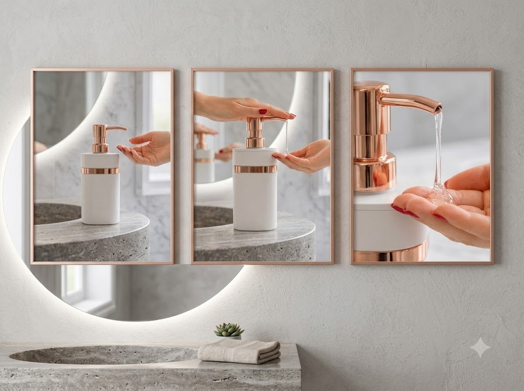 Luxury Rose Gold Liquid Soap Dispenser